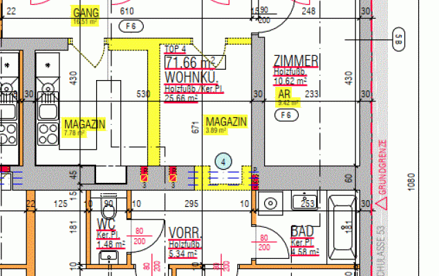 Top 4+5 / Eigentumswohnung 71,66 m² mit Garten und Terrasse